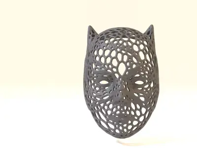 Catwoman mask Voronoi 3D print model