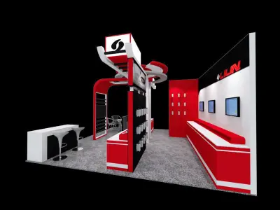Lilin Exhibition booth 3D model