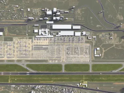 Sanya - Airport - SYX Low-poly 3D model