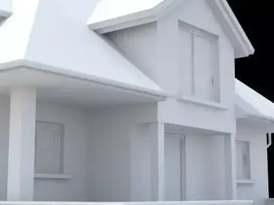 highly detailed single-family house 17 3D model