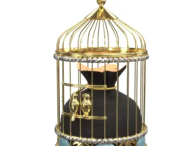 Birdcage Handbag Low-poly 3D model