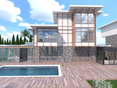 TRADITIONAL TURKISH HOUSE DUSLER VADISI Low-poly 3D model