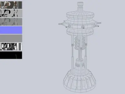 Nuclear reactor Low-poly 3D model get