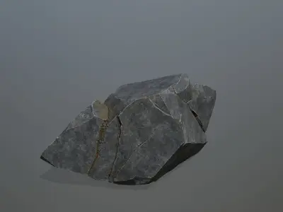 Rock Set Low-poly 3D model 49
