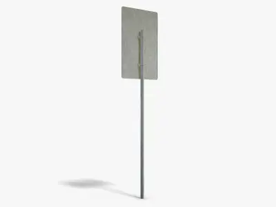 No Parking Sign Low-poly 3D model