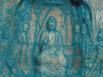 Deity Statue Sculpture38 3D model