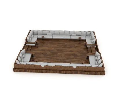 fire pit 05 3D Low-poly 3D model