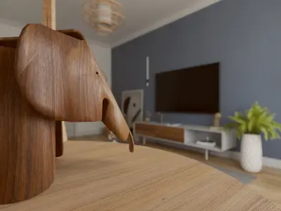 Nice Little Living Room No1 3D model