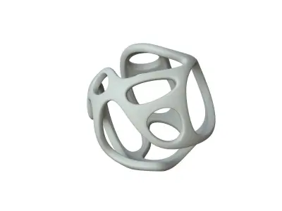 SciFi Cube Object No 22971 Low Poly Shape Texture
