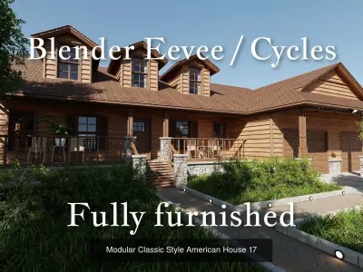 Modular Classic Style American Villas and Mansions 5 House pack