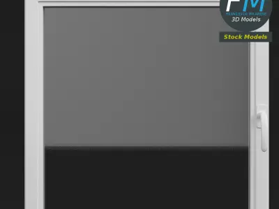 Square window 3D model