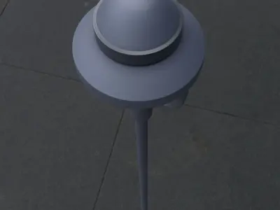 Street Light 5 - High-Poly Version 3D model