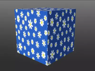 Daisy Pattern Wall 4k Pbr Texture Texture