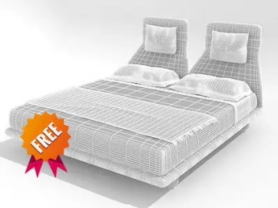 Lazy Night Bed BeB Free 3D model