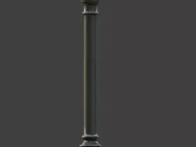 Urban Street Sign 3D Model Low-poly 3D model