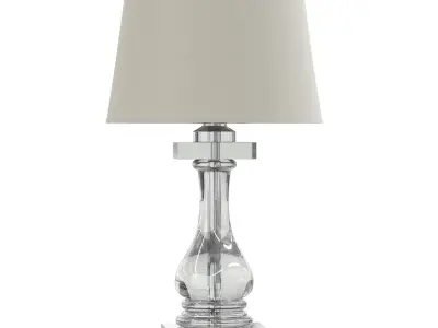 Glass Table Lamp 3D Model 3D model