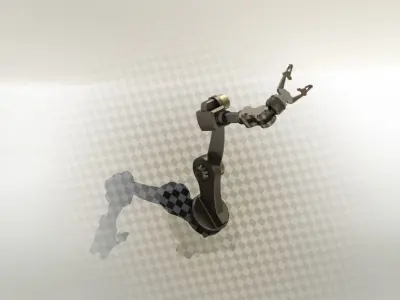 Robot Arm Low-poly 3D model