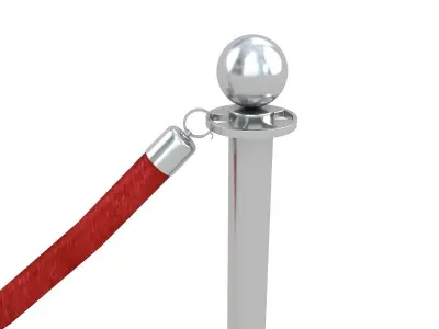 Red Velvet Rope 3D model