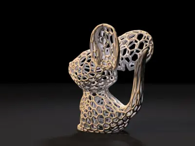 Mouse Voronoi 3D print model