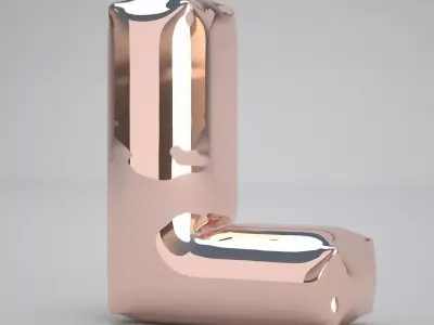 L Balloon Copper 3D model