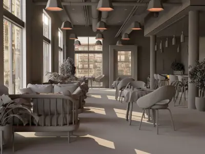 La Valse Restaurant and Coffee Shop 3D model