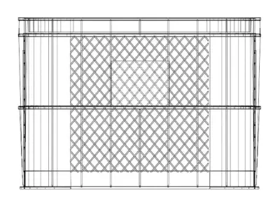 Plastic Milk Crate 3D model