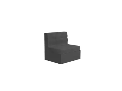 Box Sofa v1 008 Low-poly 3D model