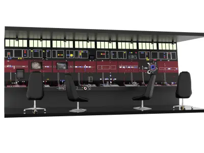 Set 3c - Control Panels Wall straight 1-12 scale Blackseries 3D print model