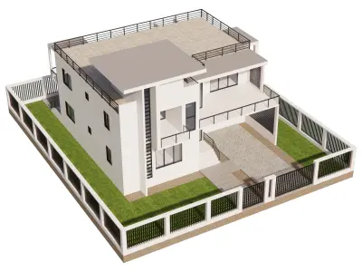 Modern House 7 3D model