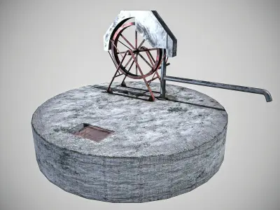 Tube well Pack Low-poly 3D model