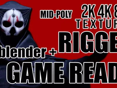 Darth Nihilus - Game Ready Rigged 8K Low-poly 3D model