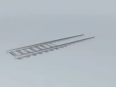 Eco Rail USA Track Old Steam Days Free 3D model
