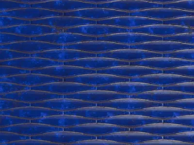 Sci-Fi Weathered Cobalt and Silver Industrial Panels PBR Texture