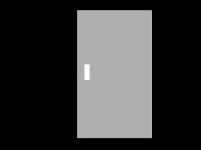 a door with handle Free 3D model