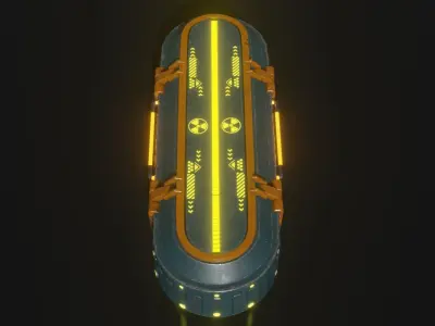 Sci-Fi Container 3D model buy