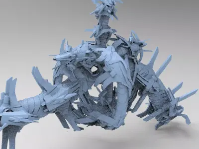 Transformer tail architecture 7 3D model