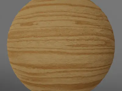 Seamless PBR Wood - Oak Red Light 002 Texture