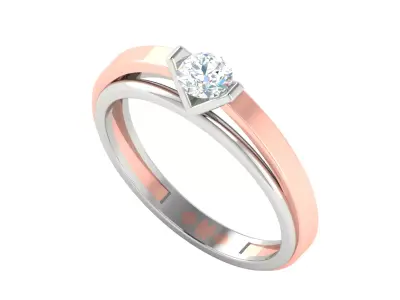 Women Ring  Render 3dm STL OBJ FBX Details 3D print model 351