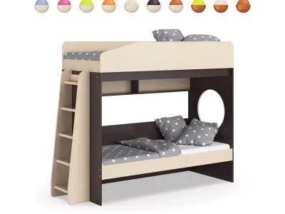Legenda K10 with LP09 childrens modular bed 3D model