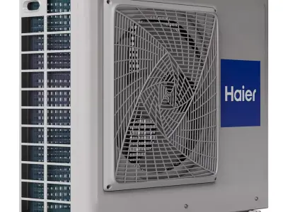 Haier air conditioner outdoor unit Low-poly 3D model