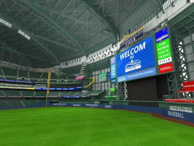 American Family Field Tennis 3D model