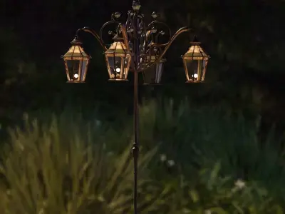 Old street lamps 3D model