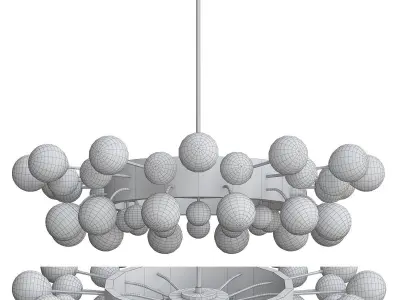 KEBO BALL CHANDELIER Low-poly 3D model