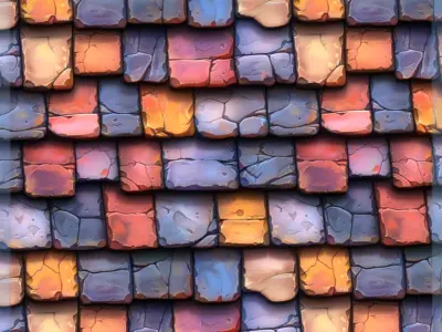 Stylized Roof Seamless Texture Texture