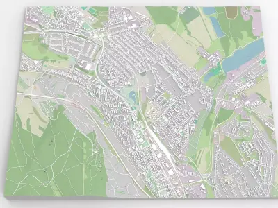 Cityscape Tatabanya Hungary  3D model