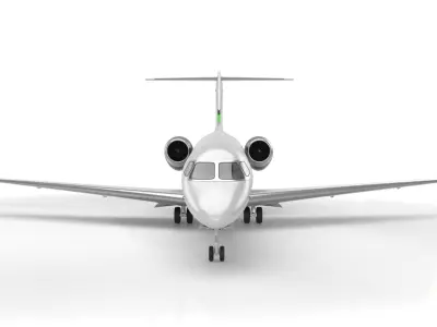 Generic Airplane 01 3D model
