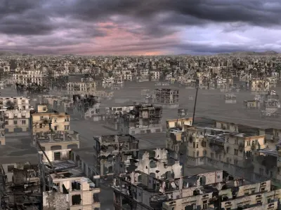 Ruined City 3D model