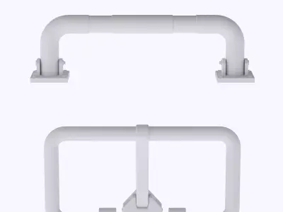 HO Set of 2 parking space barrier 2 train model  3D print model