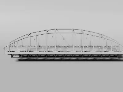 Arched railway bridge 3D model