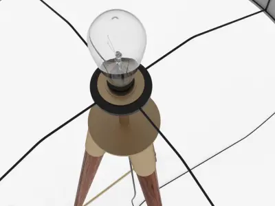 Mid-Century Tripod Floor Lamp by West Elm 3D model